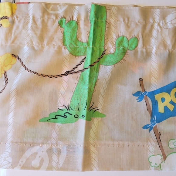 Vintage Sesame Street Muppets Rodeo Theme Window Valance Kids Room Home Decor - Picture 8 of 15